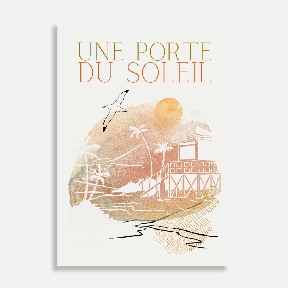Affiche " Je pars pour..."