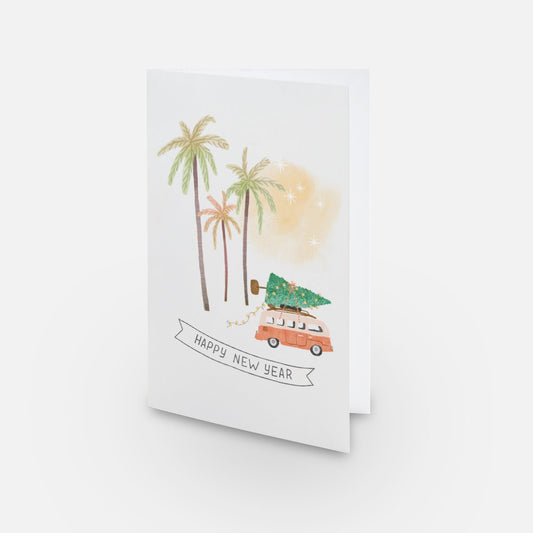 Noël 2025 Carte de voeux pliée